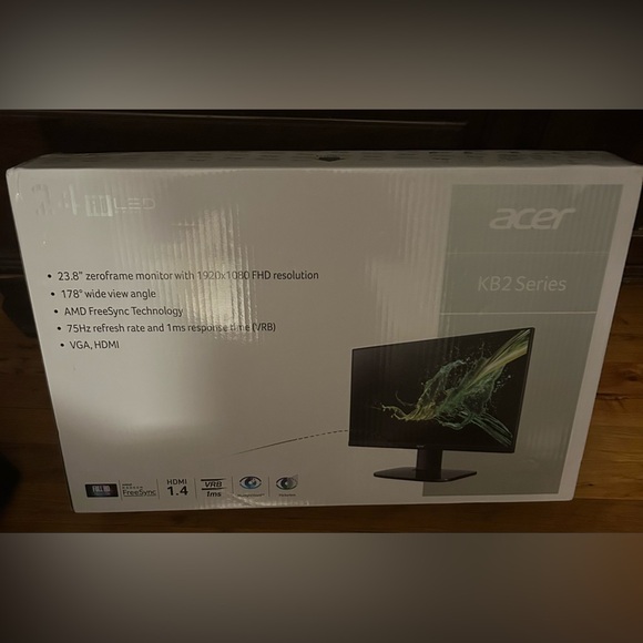 Acer Black LED Monitor with FHD Display